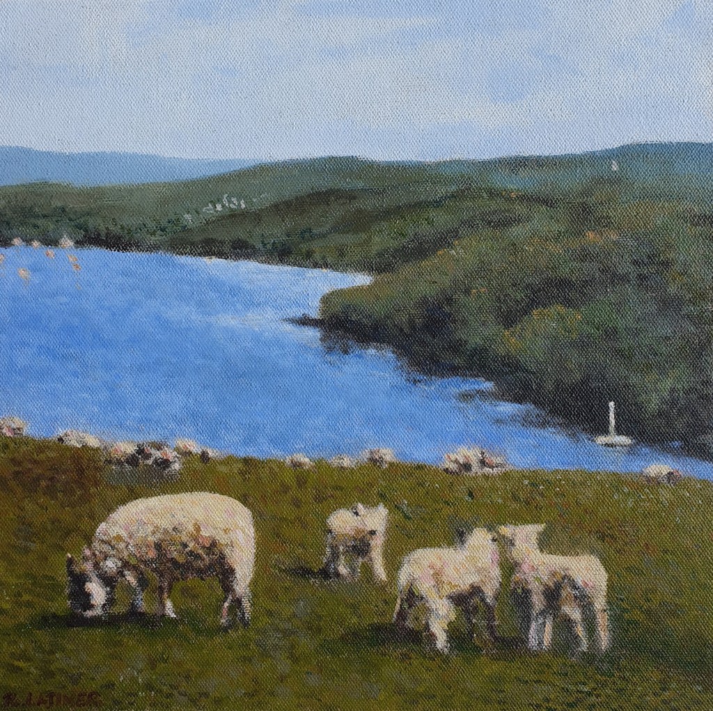 ‘Sheep by the River Dart’&nbsp;2024
